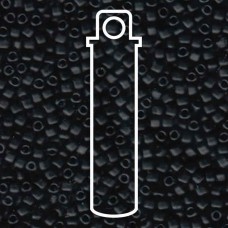 10/0 Miyuki Triangle Seed Beads - Opaque Matte Black - 24gm