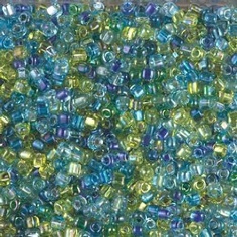 Miyuki 10/0 Triangle Mix - Electric Blue Lagoon -12.5gm Miyuki 10/0 Triangle Mix - Electric Blue Lagoon -12.5gm