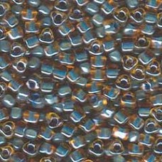 5/0 Miyuki Triangles - Slate Blue Lined Topaz - 12.5gm