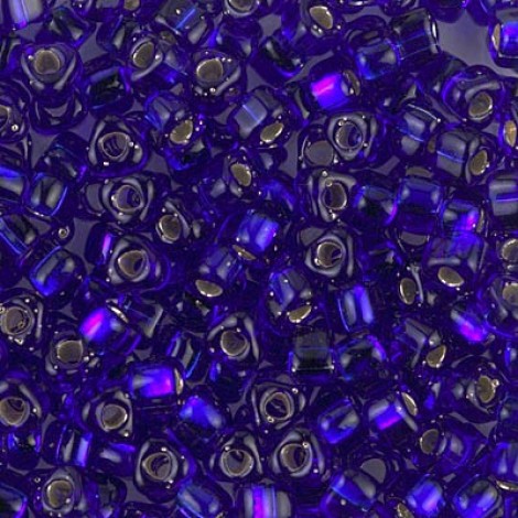 5/0 Miyuki Triangles - Silver Lined Cobalt - 12.5gm