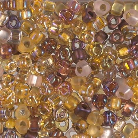 Miyuki 8/0 Triangle Mix - Golden Grains - 10gm Miyuki 8/0 Triangle Mix - Golden Grains - 10gm