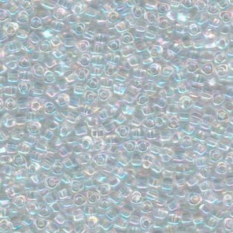 8/0 Miyuki Triangles - Crystal AB - 12.5gm