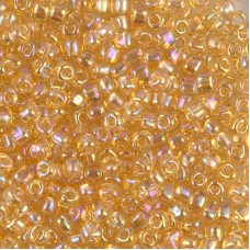 8/0 Miyuki Triangles - Light Topaz AB - 12.5gm