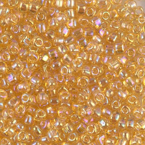 8/0 Miyuki Triangles - Light Topaz AB - 12.5gm