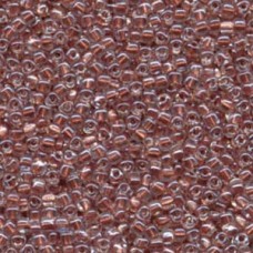8/0 Miyuki Triangles - Sparkling Antique Rose Lined Crystal - 12.5gm