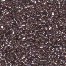 8/0 Miyuki Japanese Triangles - Silver Lined Smoky Amethyst - 12.5gm