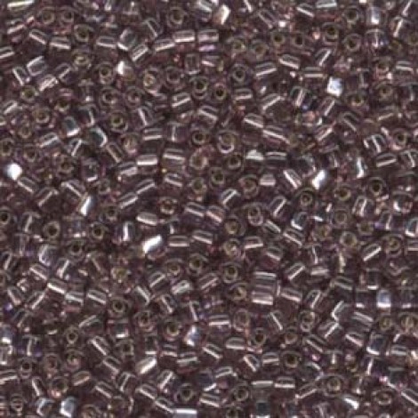 8/0 Miyuki Japanese Triangles - Silver Lined Smoky Amethyst - 12.5gm