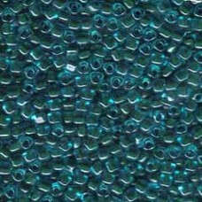 Miyuki 8/0 Triangle Seed Beads - Forest Green/Lt Blue - 12.5gm