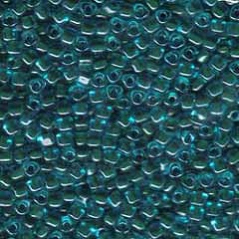 Miyuki 8/0 Triangle Seed Beads - Forest Green/Lt Blue - 12.5gm