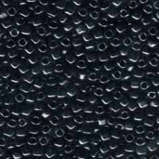 8/0 Miyuki Triangle Seed Beads - Opaque Black - 12.5gm