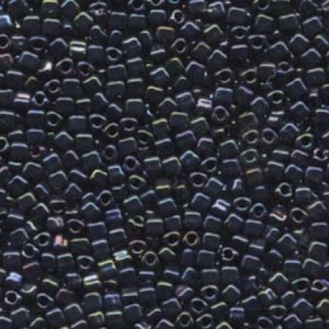 8/0 Miyuki Japanese Triangles - Metallic Dark Blue Iris - 12.5gm 8/0 Miyuki Japanese Triangles - Metallic Dark Blue Iris - 12.5gm