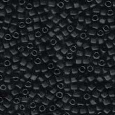 8/0 Miyuki Triangles - Matte Black - 12.5gm