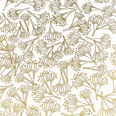 9.5x13.5cm Coral Cockatoo Gold Foil Water Transfer Sheet - Mini Eucalyptus