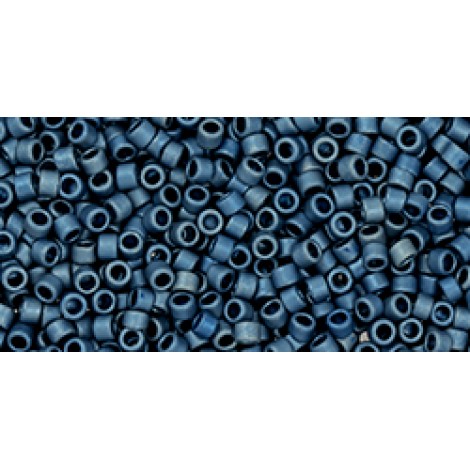 15/0 Toho Seed Beads - Treasure #1 High Metallic Matte Mediterrean Blue - 8-9gm 15/0 Toho Seed Beads - Treasure #1 High Metallic Matte Mediterrean Blue - 8-9gm