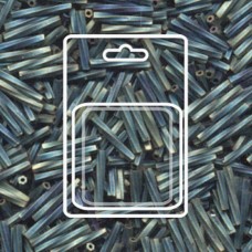 12x2mm Miyuki Twisted Bugle Beads -Matte Metallic Patina Iris - 13gm