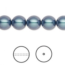 10mm Swarovski Crystal Pearls - Iridescent Tahitian Look