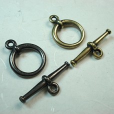 15mm TierraCast Large Tapered Clasp Set - Black or Ant Brass