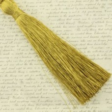77mm Turkish Silk Thread Long Tassels - Gold - Each