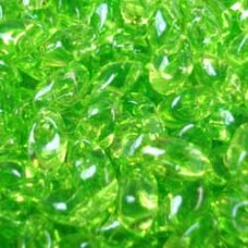 Miyuki Long Magatama Drops - Transparent Chartreuse - 12.5gm