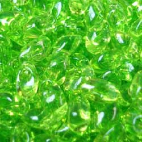 Miyuki Long Magatama Drops - Transparent Chartreuse - 12.5gm