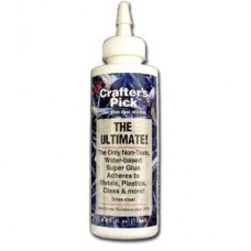 Ultimate Glue by Crafters Pick - 8oz - Non-Toxic & Clear