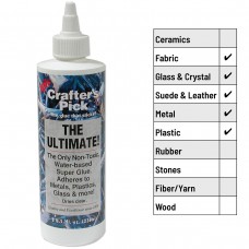 Ultimate Glue by Crafters Pick - 8oz - Non-Toxic & Clear