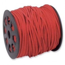 3mm Ultra Micro Fiber Suede Cord - Red