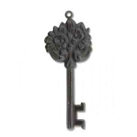 50x20mm Floral Key Drop - Vintaj Arte Natural Brass - Each 50x20mm Floral Key Drop - Vintaj Arte Natural Brass - Each