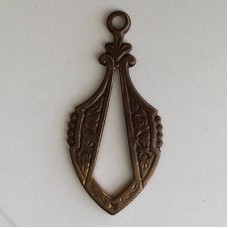 29x14mmmm Vintaj Natural Parisian Drop - Pack of 2