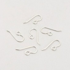 20x10mm Vintaj 21ga 925 Sterling Silver French Earwires - Per Pair