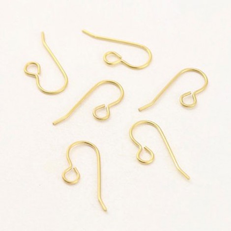 20x10mm Vintaj 21ga 10K Gold Plated Earwires - Pack of 2 Pair 20x10mm Vintaj 21ga 10K Gold Plated Earwires - Pack of 2 Pair
