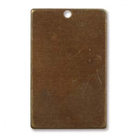 22x14mm Vintaj Altered Natural Brass Rectangle Drop - Pack of 10 22x14mm Vintaj Altered Natural Brass Rectangle Drop - Pack of 10