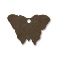 19x14mm Vintaj Natural Brass Bitsy Butterfly Drop - Pack of 12