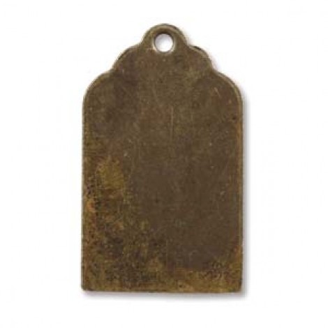21x13mm Vintaj Natural Brass Luggage Tags - Pack of 4 21x13mm Vintaj Natural Brass Luggage Tags - Pack of 4
