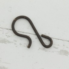 24x11mm Vintaj Natural Brass Hooks - Pack of 2