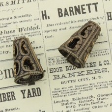 13x10mm Vintaj Natural Brass Filigree Cone - Each