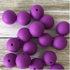 15mm Baby-Safe Silicone Round Beads - Violet