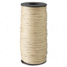 2mm Lightly Waxed Natural Cotton Cord - 100 metre