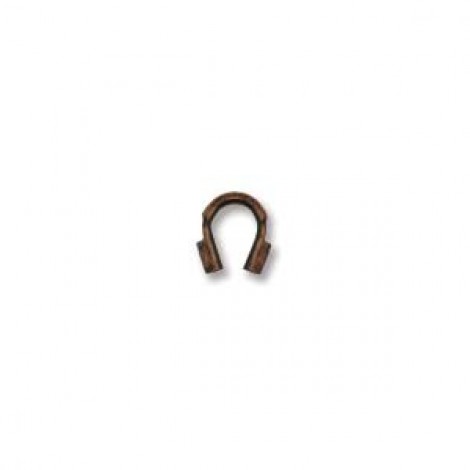 .022" ID Beadsmith Small Wire Guardians - Antique Copper Plated - Pack of 72
