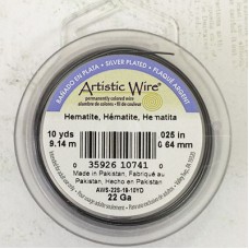 22ga (.64mm) Artistic Craft Wire - Hematite - 10yd (9.14m)