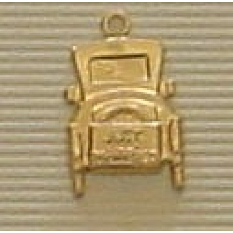 15mm Just Married Car Brass Charm