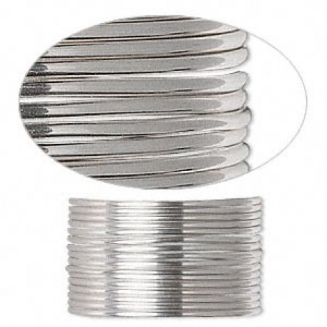 16ga Half Hard Sterling Silver Round Wire - 5ft