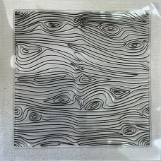 130x130mm Flexible Silicone Polymer Clay Texture Sheet - Woodgrain