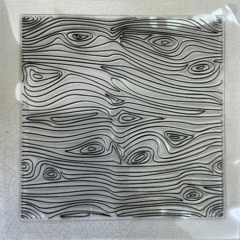 130x130mm Flexible Silicone Polymer Clay Texture Sheet - Woodgrain