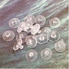 10x7mm Clear Large Silicone Comfort Earring Backs 