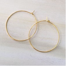 35mm Gold Plated Nickel Free Wine Glass Hoops