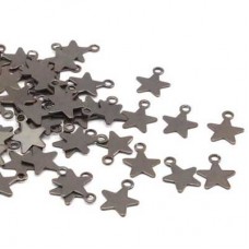 9mm Vintage Copper Star Charms