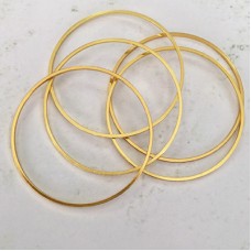 42x1mm Gold Plated Circle Connectors