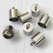 10mm ID x 15mm length 304 Stainless Steel Cord End Caps