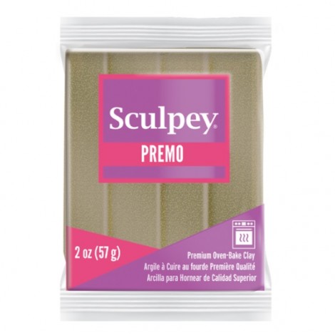 Premo Accents 57gm Polymer Clay - Yellow Gold Glitter